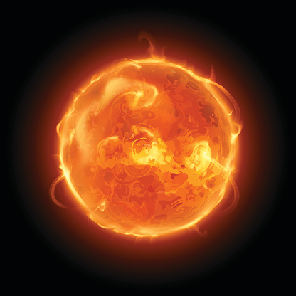 Sun illustration in vector