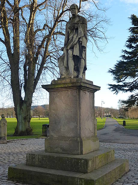 istock Statue Sir Walter Scott 1771-1832 in Perth Scotland 509048870