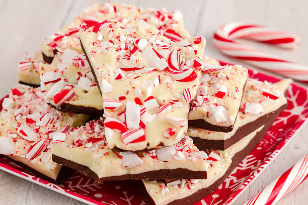 istock Traditional Holiday Chocolate Peppermint Bark 509049041