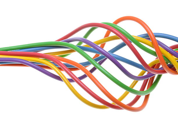 istock Bunch of colorful electrical cables 509049095