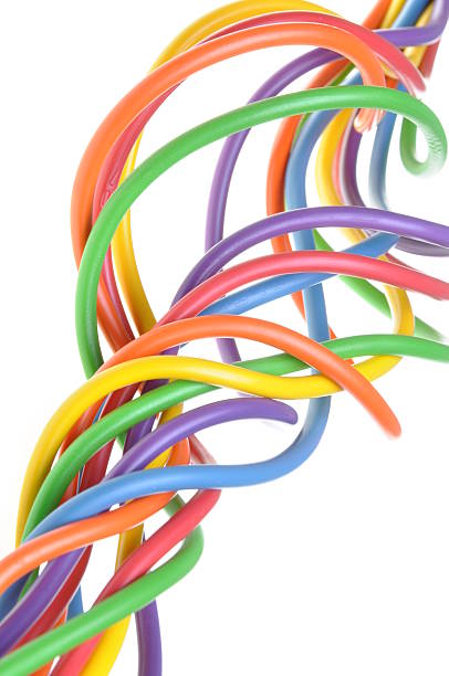 istock Bunch of colorful electrical cables 509049097
