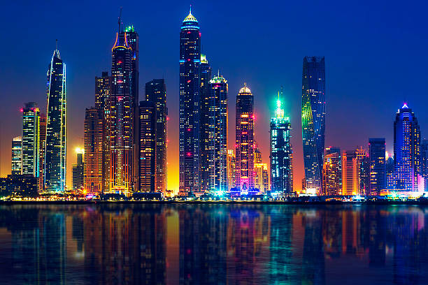 istock View of Dubai by night 509052924