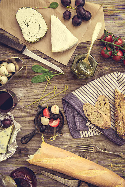 istock French snacks on a wooden background 509055854