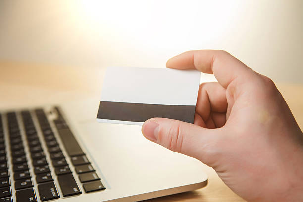 istock The man doing online shopping with credit card 509056742