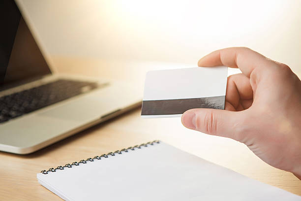 istock The man doing online shopping with credit card 509057008