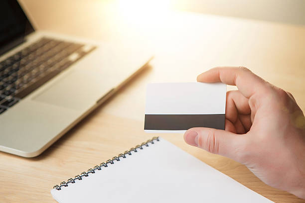 istock The man doing online shopping with credit card 509057050