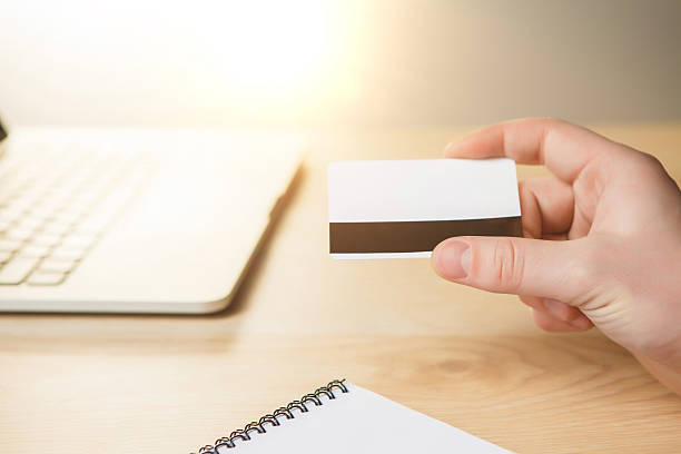 istock The man doing online shopping with credit card 509057096