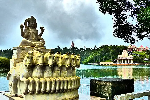 Photo of Ile Maurice- Grand Bassin, Surya sun god, statue