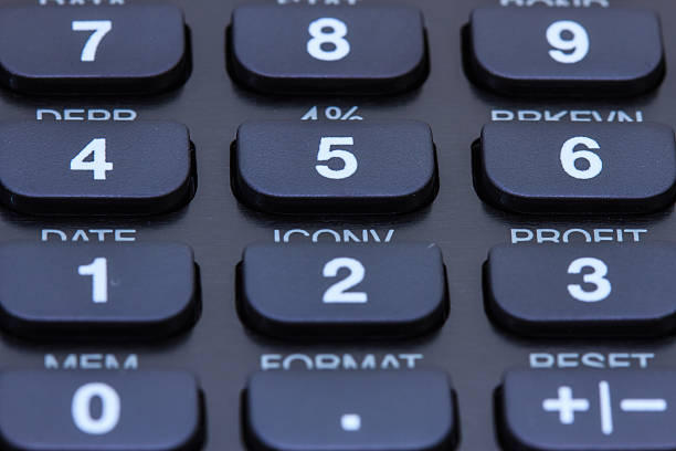 istock Calculator close-up shot focus 509057290