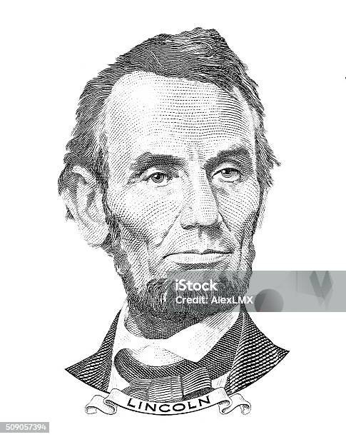 Abraham Lincoln Portrait Stock Illustration - Download Image Now - Abraham Lincoln, Lincoln - Soccer Player - Born 1979, President