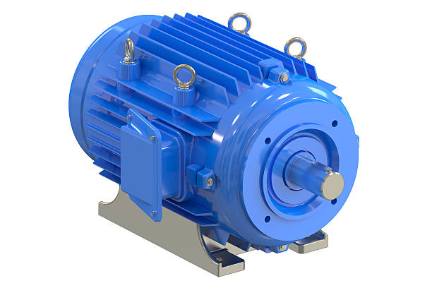istock Blue industrial electric motor 509057800