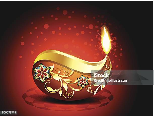 Abstract Happy Diwali Background Stock Illustration - Download Image Now - Abstract, Art, Art And Craft