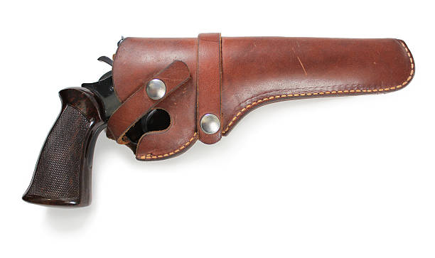 istock Old Pistol in Brown Leather Holster 509079209