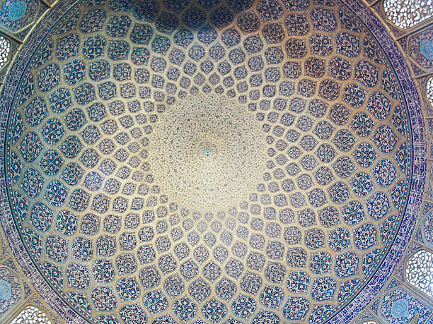 istock Mosaic in Sheikh Loft Alla Mosque dome in Isfahan, Iran 509079879