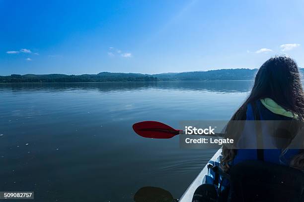 Kayaking River Smooth Water Stock Photo - Download Image Now - Blue, Kayak, River