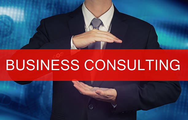 istock Businessman with BUSINESS CONSULTING WORD 509089680