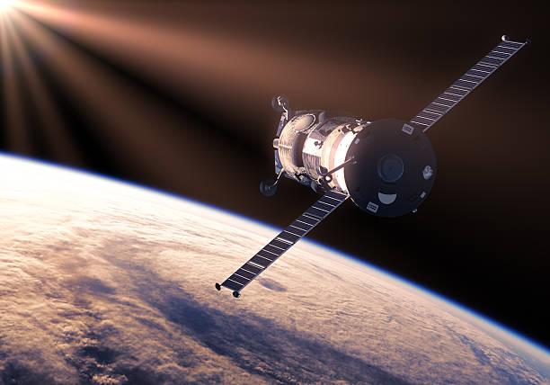 istock Cargo Spacecraft In The Rays Of Sun 509092462