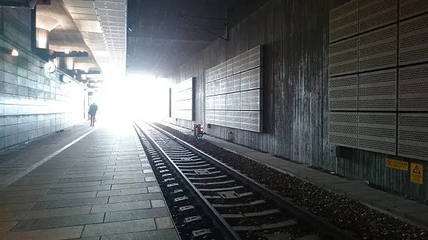 Trainstation in contrast