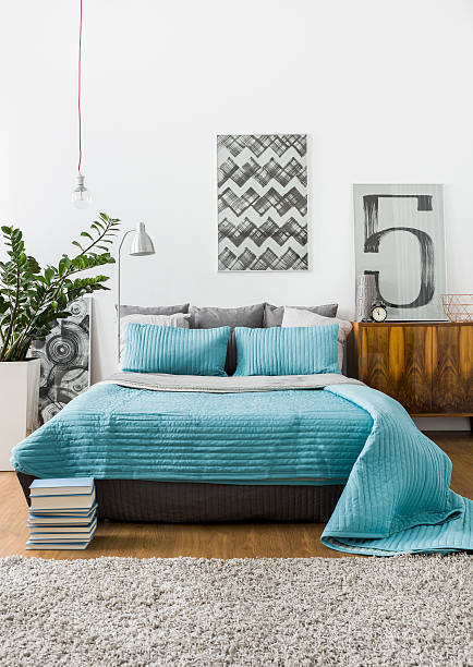istock Marital bed in cozy bedroom 509095932