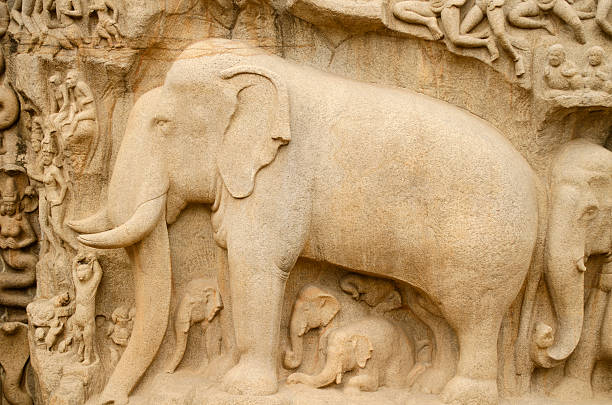 istock Arjuna's Penance, Mahabalipuram, India, Asia 509096090
