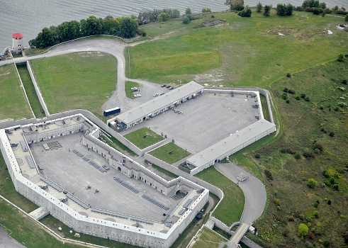 aerial view of Fort Henry, Ontario Canada