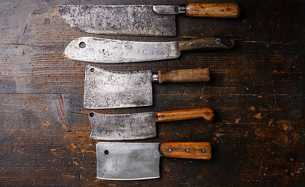 istock Butcher meat cleavers 509101098