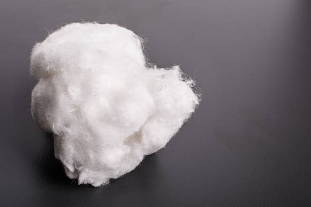 istock Cotton white ball against a dark background 509102986