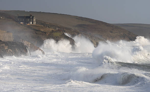 istock Huge waves at Porthleven during Storm Imogen 509103360
