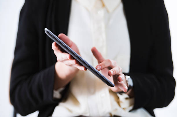 istock Woman with tablet - business technology concept 509105574