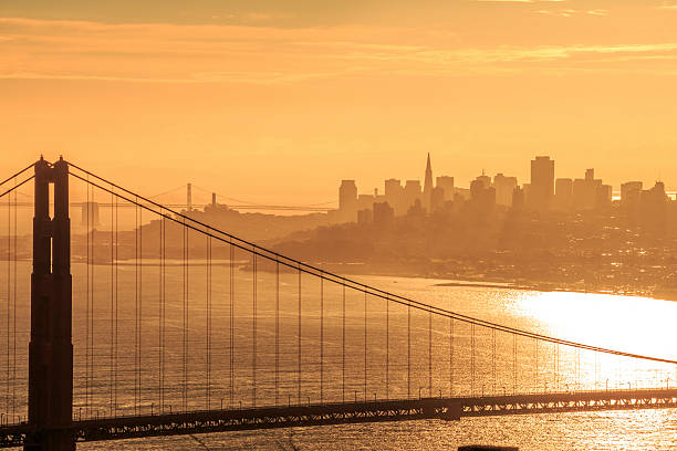 istock Golden Gate Bridge and San Francisco Skyline at Sunrise 509110336