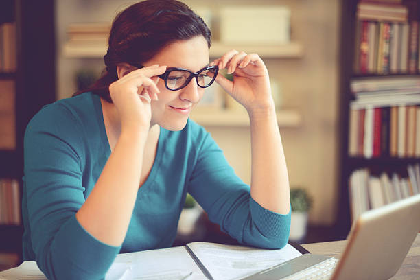 istock beautiful young woman working at home 509112372