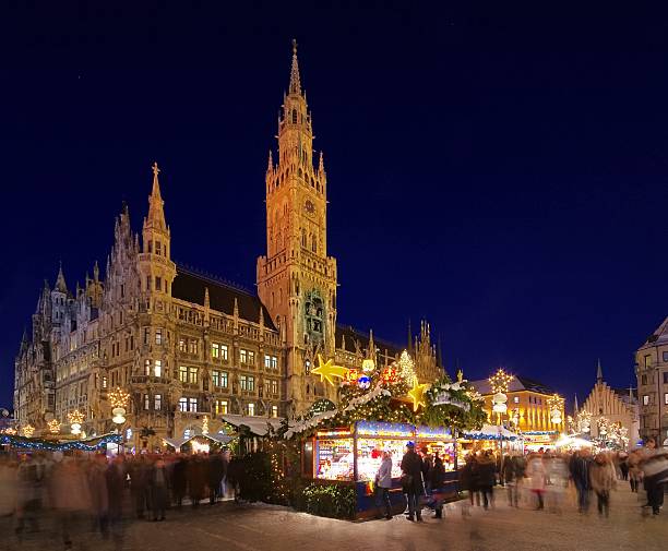 Munich christmas market Munich in Germany, christmas market münchen stock pictures, royalty-free photos & images
