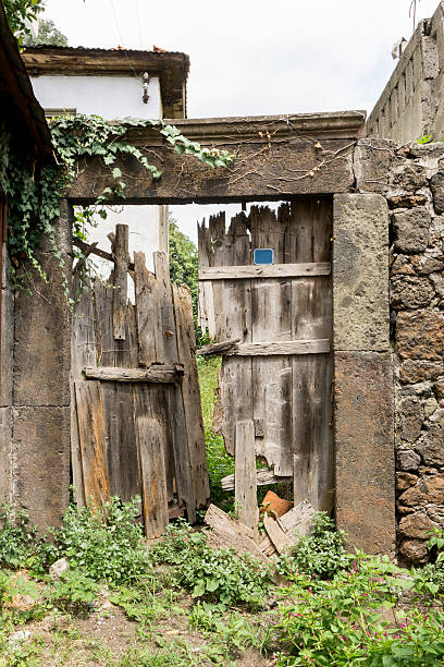 istock Old house's tumbledown door 509114041