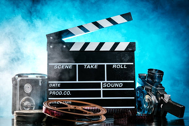 istock Retro film production accessories still life 509114502