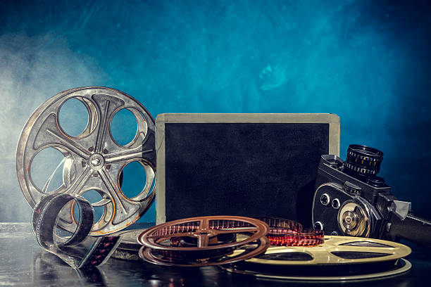 istock Retro film production accessories still life 509114620