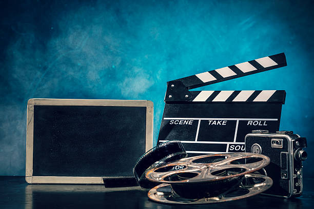 istock Retro film production accessories still life 509114804
