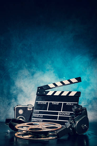 istock Retro film production accessories still life 509114854