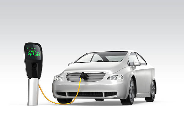 istock Electric car at charging station.  Zero emission concept. 509114903