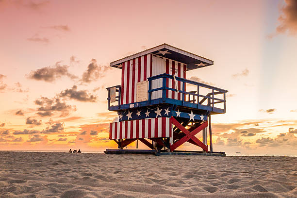 istock Lifeguard Tower in South Beach, Miami Beach, Florida 509115315