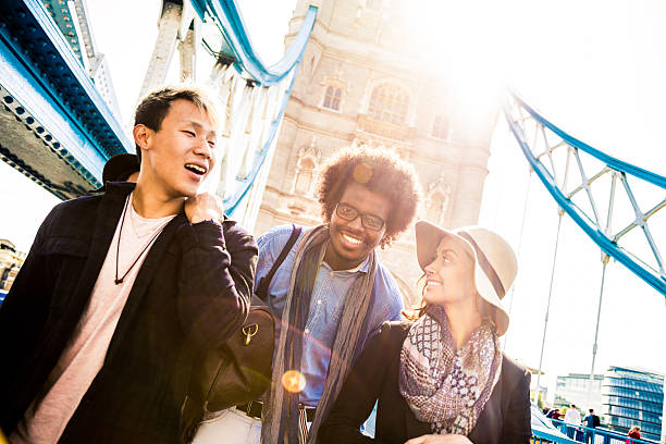 istock Vacation in London with friends on Tower Bridge 509116046