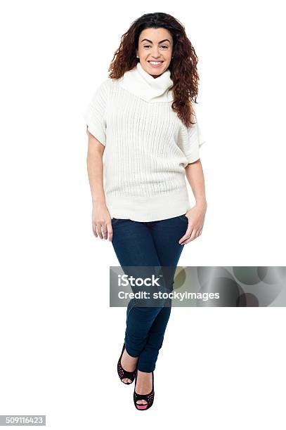 Fashionable Woman In Trendy Casual Wear Stock Photo - Download Image Now - Adult, Adults Only, Beautiful People