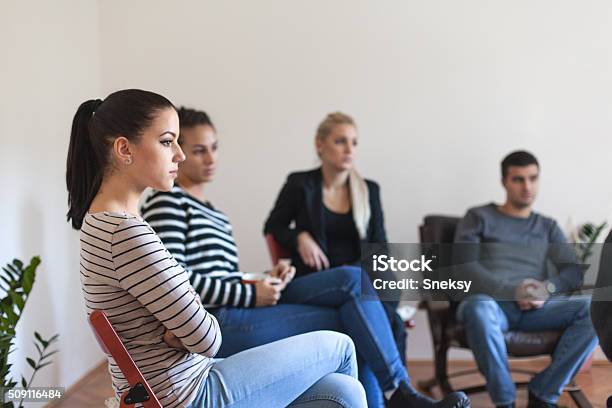 Team Discussion Stock Photo - Download Image Now - Group Of People, Psychotherapy, Circle