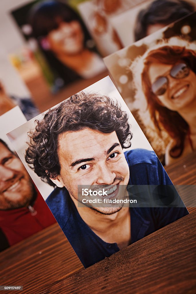 Social Network stack of multiple people expression Adolescence Stock Photo