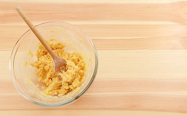 istock Bowl of cookie dough on a table 509117613