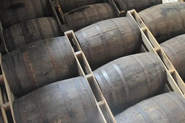 Stored Rum Barrels