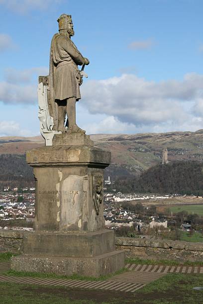 istock Robert the Bruce Statue, with William Wallace Monument i 509119745