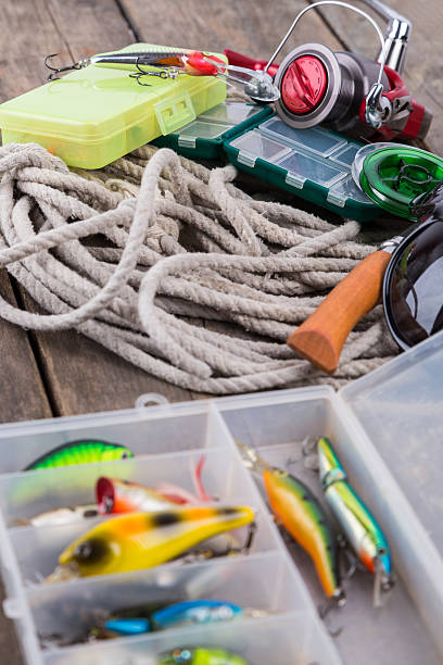 istock fishing tackles and baits in storage boxes 509120490