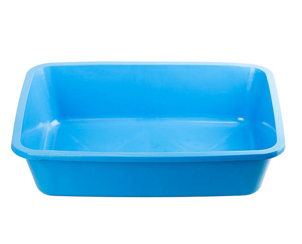 kot tacy napełniacza - plastic tray zdjęcia i obrazy z banku zdjęć