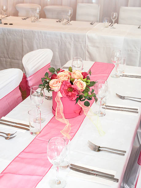 istock Wedding Party Table Decorated Floral Centre Piece 509138541