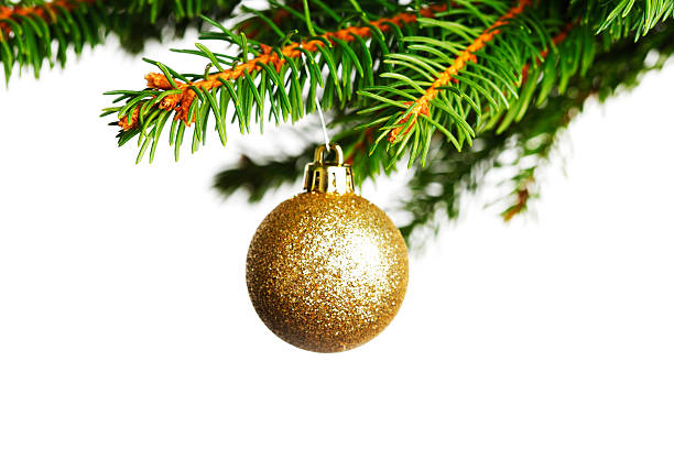istock Decorative ball on fir branch 509139519